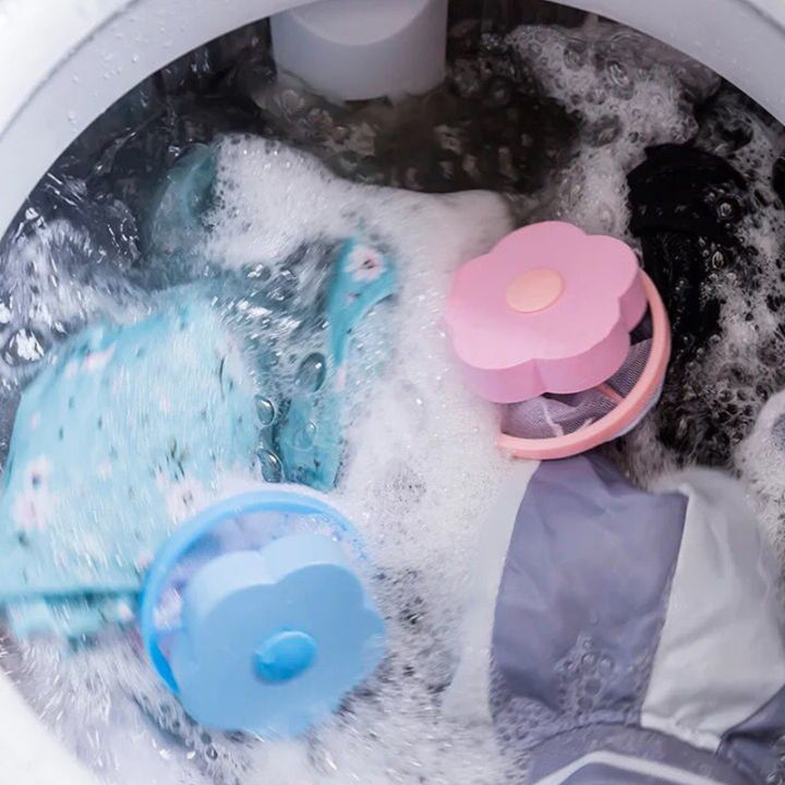 อุปกรณ์จับกำจัดขนในเครื่องซักผ้า-pheebss-ตาข่ายกรองกระเป๋ากระเป๋าประดับวัตถุทรงกลมทำความสะอาด