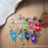 KPOP 1PCS Twice Cartoon Character 5cm Acrylic Pendant Cute Keychain for SANA MINA JIHYO NAYEON MOMO TZUYU Fans Christmas Gift