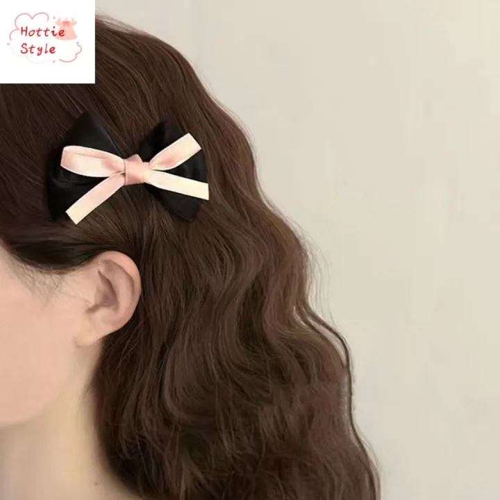 dgjkf-ผ้าผ้าทอ-กิ๊บติดผมโบว์-ริบบิ้นสำหรับเด็ก-โบว์น๊อต-คลิปผมเด็กหญิง-หวานหวานแหววว-balletcore-เครื่องประดับผมผู้หญิง-สาวๆ