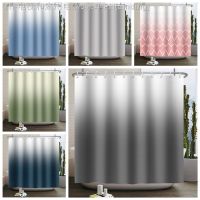 【CW】◑✙  Color Ombre Shower Curtain for Gradient Textured Abstract With