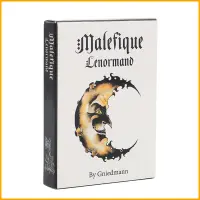 Popular Malefique Lenormand ไพ่ทาโรต์ Popular Solitaire ศิลปะและความลึกลับเหมาะสำหรับเพื่อน ๆ ปาร์ตี้บอร์ดเกม Props และของขวัญวันหยุดของครอบครัว