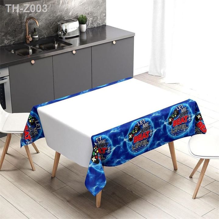 video-game-party-supplies-disposable-tablecloth-plastic-waterproof-table-cover-for-gamer-party-gaming-theme-birthday-party-decor