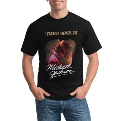 Customized Cotton Mens T-Shirts Legends Never Die Michael Jackson Various Colors Available