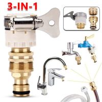 Adaptor Selang Dapur Universal Keran Logam Konektor Mixer Adaptor Selang Sambungan Tabung Alat Penyiraman Taman