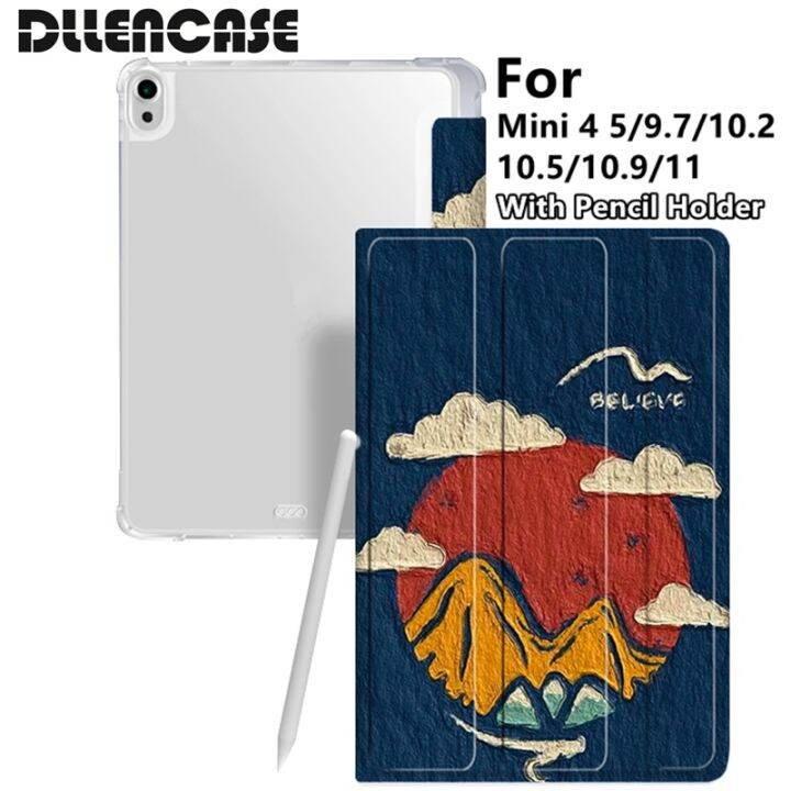 hot-sale-dllencase-เคส-พร้อมช่องใส่ดินสอ-สําหรับ-compatible-for-ipad-2021-pro-11-2019-2020-10-2-7-8th-generation-2018-9-7-5-6th-mini-4-5-air-4-10-5-10-9-a269