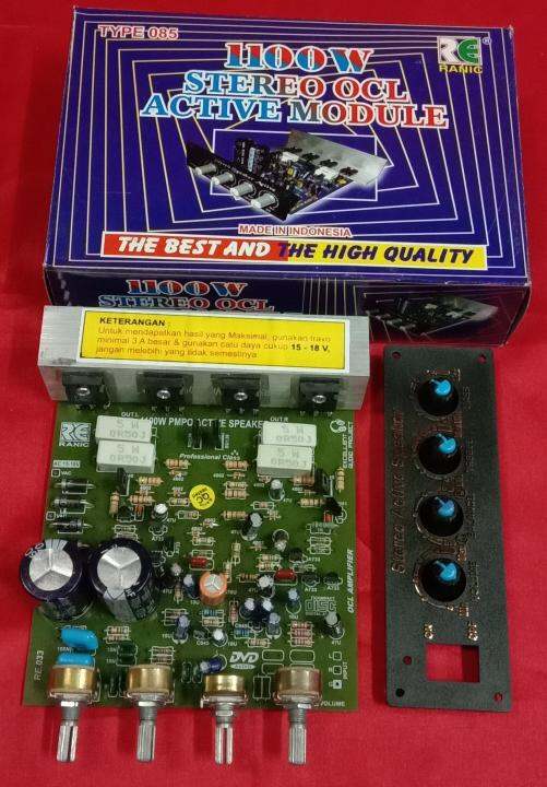 Kit Ranic Kit Active Speaker Stereo OCL 1100W Kit Power Active SpeakerRE.033/085 Lazada Indonesia