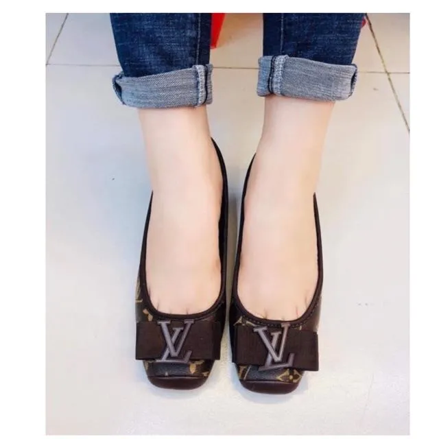 ♟ COD New Arrival LV Doll Shoes Lazada PH