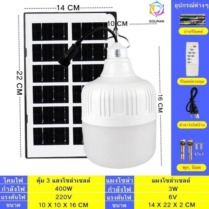 หลอดไฟตุ้มไล่ยุง400w-กับ-430w-มี3สี-ไล่ยุงได้-led-ไฟโซล่าเซล-แผงโซล่าเซลล์และหลอดไฟ-ไฟโซล่าเซลล์-solar-cell-ไฟพลังงานแสงอาทิตย์-solar-light-dolphin