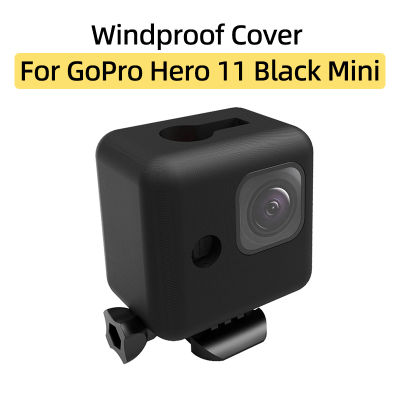 กระจกสำหรับ GoPro ฮีโร่11สีดำมินิกล้องกระจกกระจกความหนาแน่นสูง Denoise ฟองน้ำ Windproof อุปกรณ์เสริมฝาครอบ