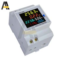 【♘COD Free Cas♘】 buhejire 6 In 1 Din Rail Ac Monitor 110V 220V 100a แรงดันไฟฟ้าปัจจุบัน Kwh เครื่องวัดพลังงานโวลล์มิเตอร์แอมมิเตอร์โวลต์วัตต์ความถี่มิเตอร์วัดกำลังไฟ