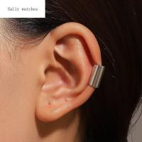 ต่างหูคลิปติดยาวทำจากทองแดง SALLY แบบไม่เจาะสีทึบที่หนีบกระดูกหูทุกวันเกลียว Tragus เครื่องประดับแบบเจาะต่างหูแบบหนีบปลอม