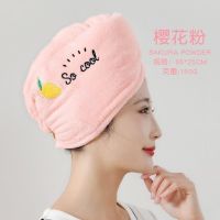 [Durable and practical] dry hair cap female long hair adult thickened absorbent dry hair towel new quick-drying cute shower cap Baotou wiping hair towel