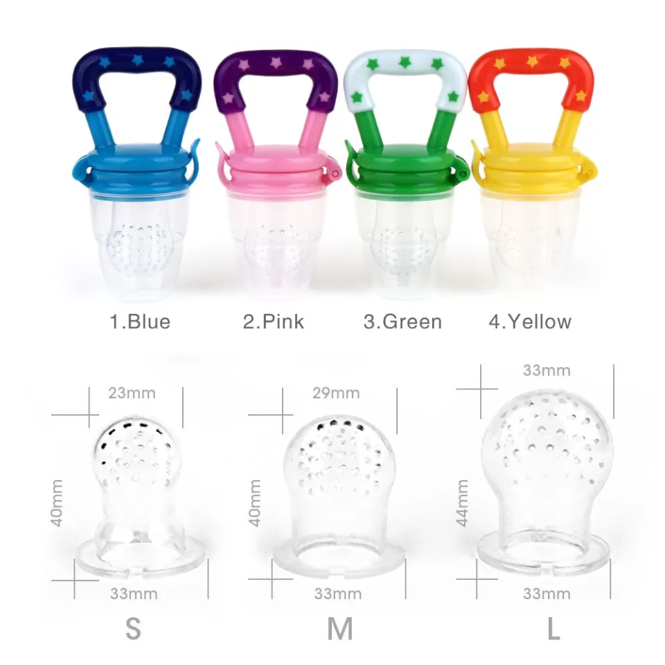 4Pc/set Baby Food Feeding Spoon Juice Extractor Pacifier cup Molars Baby  feeding bottle Silicone Gum Fruit Vegetable Bite Eat Au - AliExpress