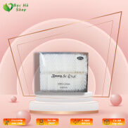 Bông tẩy trang coton hộp nhựa 100 miếng cotton thấm hút nhanh, giầy dặn