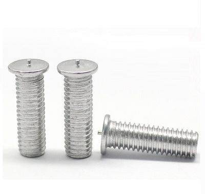 100pcs Welding Screws M3 M4 M5 M6 M8  aluminum   Weld Threaded Studs for Capacitor Discharge Spot Nails Replacement Parts
