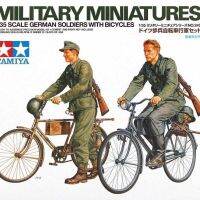 Tamiya 35240ชุดแบบจำลองย่อขนาดสงครามโลกครั้งที่สองเยอรมันทหาร1/35พร้อมจักรยาน