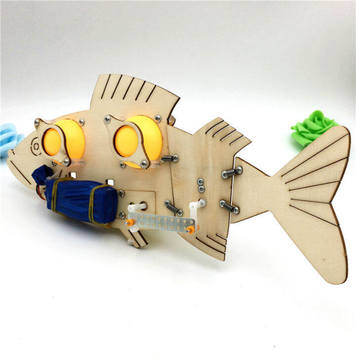 stem-toys-for-children-educational-science-experiment-technology-set-diy-electric-mechanical-fish-model-puzzle-painted-kids-toy