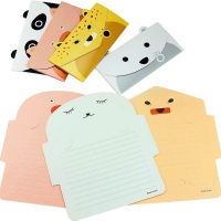 YTPDIB School Supplies Birthday Card for Kids Thank You Card Message Card Bear Cartoon Paper Envelopes Greeting Card Writing Paper Cartoon Animal Enve