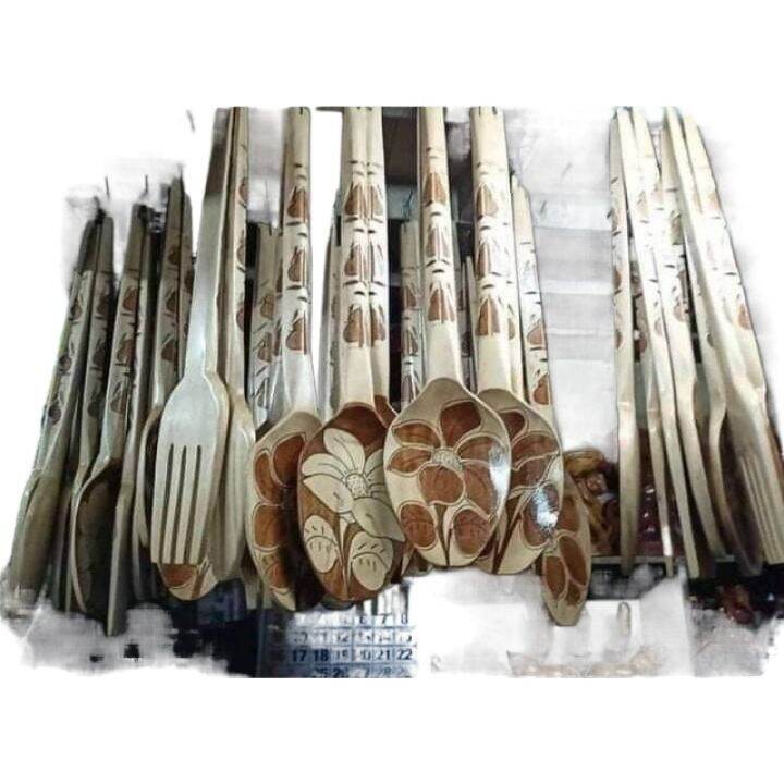 【COD5】 Wooden Spoon and Fork Wall Decor / Display Lazada PH