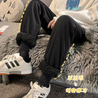 Privathinker Winter Warm Lamb Wool Mens Harem Pants Solid Color Fleece Man Casual Joggers 2021 Korean Male Oversized Trousers