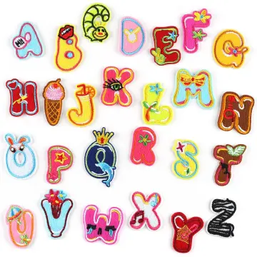 A-Z Pearl Rhinestone English Letter Alphabet Sew Iron On Patch Badge 3D  Handmade Letters Beaded Patches Bag Hat Jeans Applique DIY Crafts