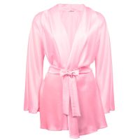 Annebra เสื้อคลุม ผ้าซาติน Satin Robe รุ่น AN8-662 สี Silver, Light Orange