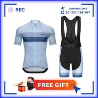 【READY STOCK】FIHCO Hot-selling Pro Team summer cycling Jersey set Bicycle Clothing Breathable Men Short Sleeve shirt Bike bib shorts