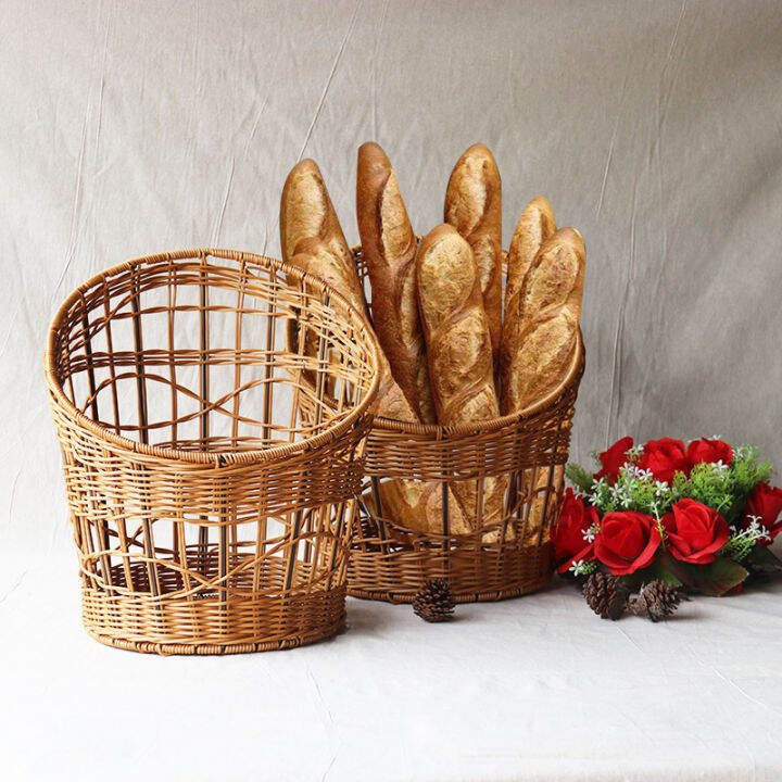 . French baguette basket rattan hollow baguette basket French bread