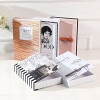 Fashion Luxury Fake Books For Decoration Simulation Book Storage Box Coffee Table Books Ornaments Villa Hotle Home Decor