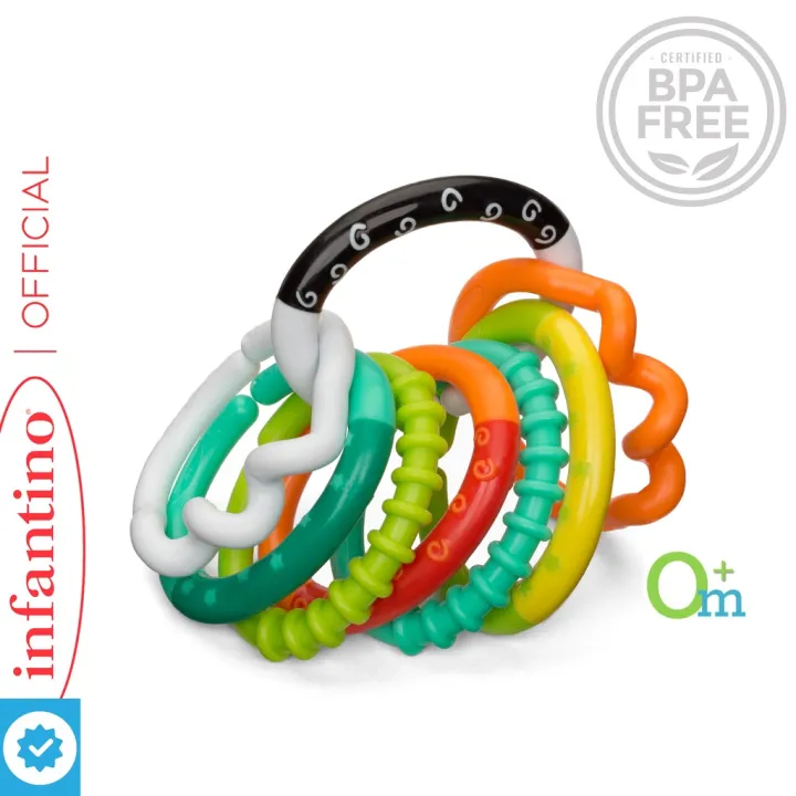 Infantino Textured Ring Links™ (BPAFree) Sensory & Fine Motor Skills