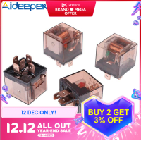 Aideepen รถยนต์พลังงานสูง12โวลต์/24โวลต์/80A/100A 4ขา/5ขากันน้ำรถรีเลย์สี่ปลั๊กรถอุปกรณ์ควบคุมรีเลย์สำหรับยานยนต์รถบรรทุกรถตู้รถจักรยานยนต์