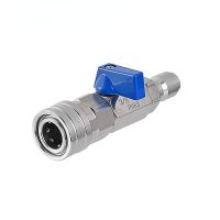 High Pressure Washer Ball Valve Kit With 3/8 or 1/4 Inch Quick Connect Plug for Power Car Wash Pump Hose Switch 4500 PSI Replacement Parts