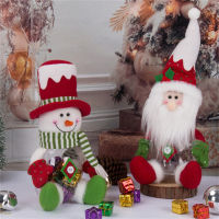 Christmas Decoration Supplies Santa Claus Decorations Santa Claus Candy Jar Plastic Candy Storage Box Xmas Decorations