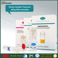 Derma ลูกกลิ้งไทเทเนียม19/20/192เข็มเข็มไมโครนีเดิล0.25มม. ทองอัตโนมัติกดผิวบำรุงผิวลดเลือนริ้วรอยเซรั่มฉีดนำมาใช้ใหม่ได้