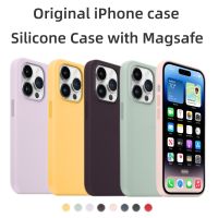 Original Magnetic Apple Case Magsafe Liquid Silicone For iPhone 14 Pro Max Plus 14Max Case Wireless Charging Full Protect Cover