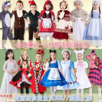 original Parent-child Series Classic Fairy Tale Little Red Riding Hood Costume Halloween Match Girl Maid Children