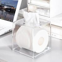 Tissue Case  Transparent   Acrylic Storage Box Paper Napkin Container Organizer Tissue Holders