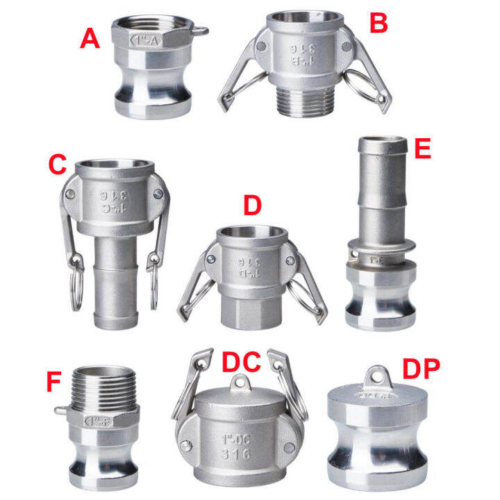 1/2" 3/4" 1" Camlock Groove Fitting 304 Stainless Steel Cam Lock Quick