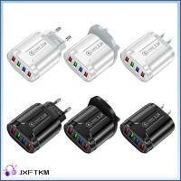 JXFTKM Universal 4 พอร์ต LED หม้อแปลง USB Fast Quick Charger แหล่งจ่ายไฟ อะแดปเตอร์