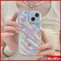 เคสโทรศัพท์มือถือแบบนิ่ม TPU ใส กันกระแทก ลายหัวใจ สีสะท้อนแสง สําหรับ iPhone 14 Pro Max 13 Pro Max 12 Pro Max 11 xr xs