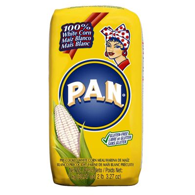 Inter foods🔹🔹ป้าน แป้งข้าวโพด 1 กิโลกรัม - PAN Corn flour 1kg pre cooked white corn meal