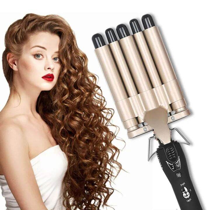 Hair Crimper Curling Iron Ceramic Crimpers Wavers Curler Wand Fast ...