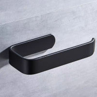 Toilet Paper Holder Paper Towel Holder Wall-mounted Bathroom Kitchen Roll Paper Holder Hook Now Black Hanger ZD