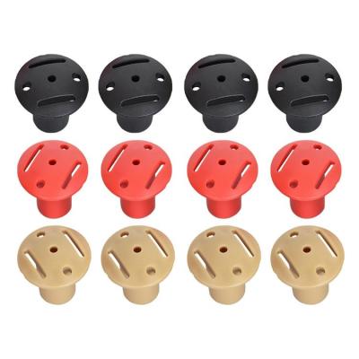 Tent Pole Caps 4pcs Bell Tent Pole Cap ABS Anti-Burst Front Or End Cap For Camping And Backpack Tent Boat Support Mushroom Cap portable