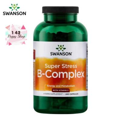 Swanson Premium Super Stress Vitamin B-Complex w Vitamin C 240 Caps