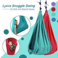 New Yoga Swing Hammock Hanging Therapy Lycra Snuggle Swing For Kids With Special Needs Belts Indoor Fitness Anti-Gravity Pilates