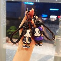 ∋№✖ Cool Couple Bulldog Doll Small Pendant Key Chain Cute Cartoon Accessories Key Chain Doll Pendant Wholesale