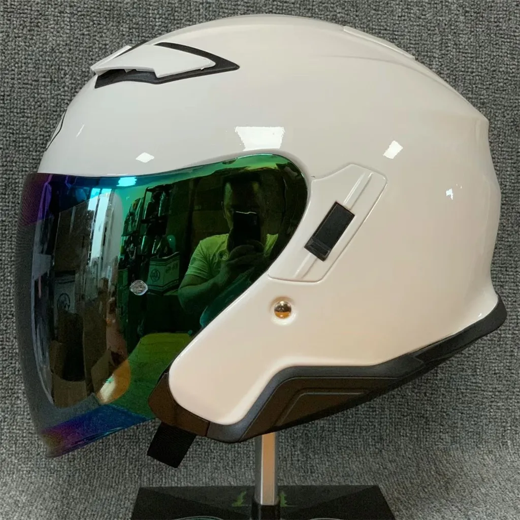 half helmet full face shield