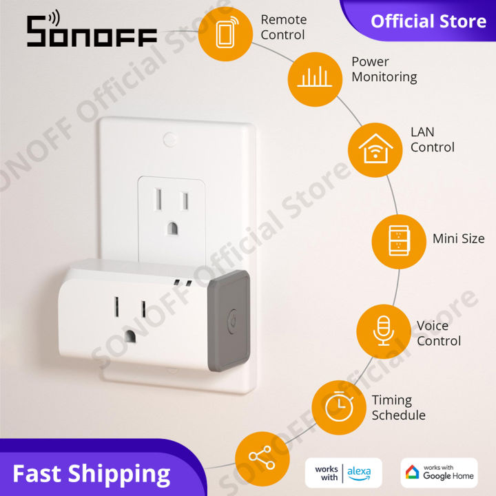 SONOFF S31 Wifi Smart Plug With Energy Monitoring, 15A Smart