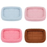 Pet Cat Dog Bed Mat Small Large Dog Kennel Pet Square Plush Dog Bed Puppy House Sleep Pad Pet Accessories